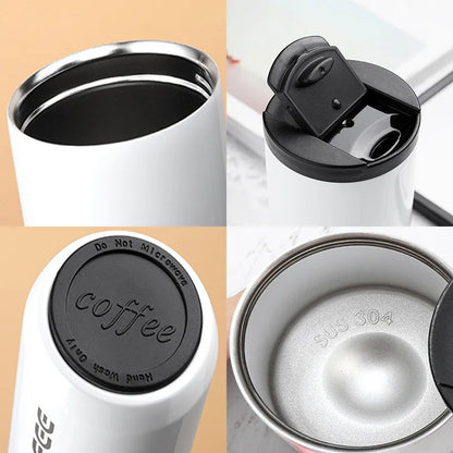 400ML Stainless Steel Coffee Thermos Bottle Thermal Mug Leakproof Car Vacuum Flasks Coffee Cup Travel Portable Insulated Bottles